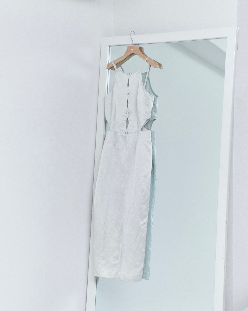 satin long dress