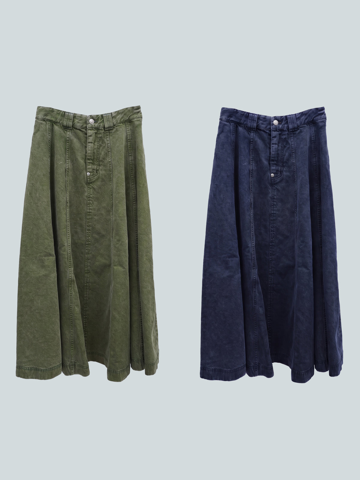 color denim skirt (set-up)