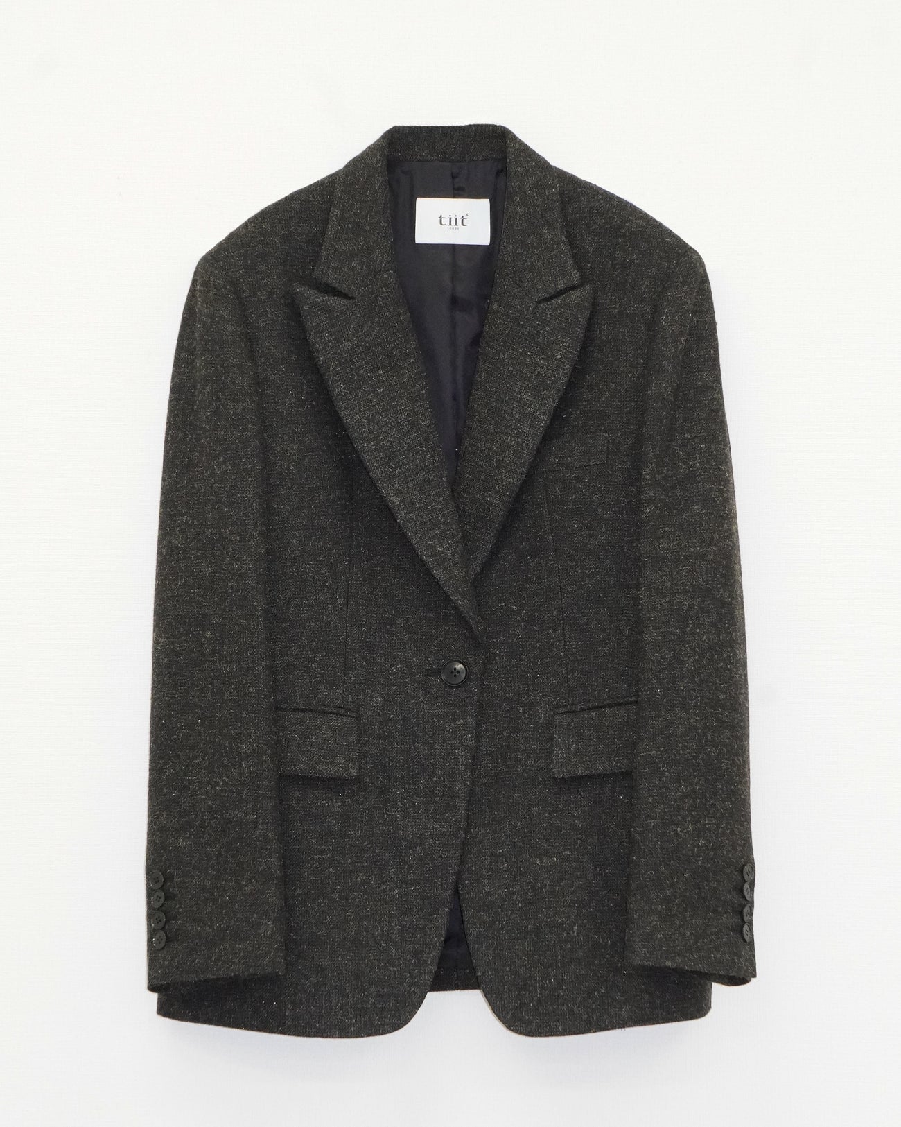 shiny herringbone jacket