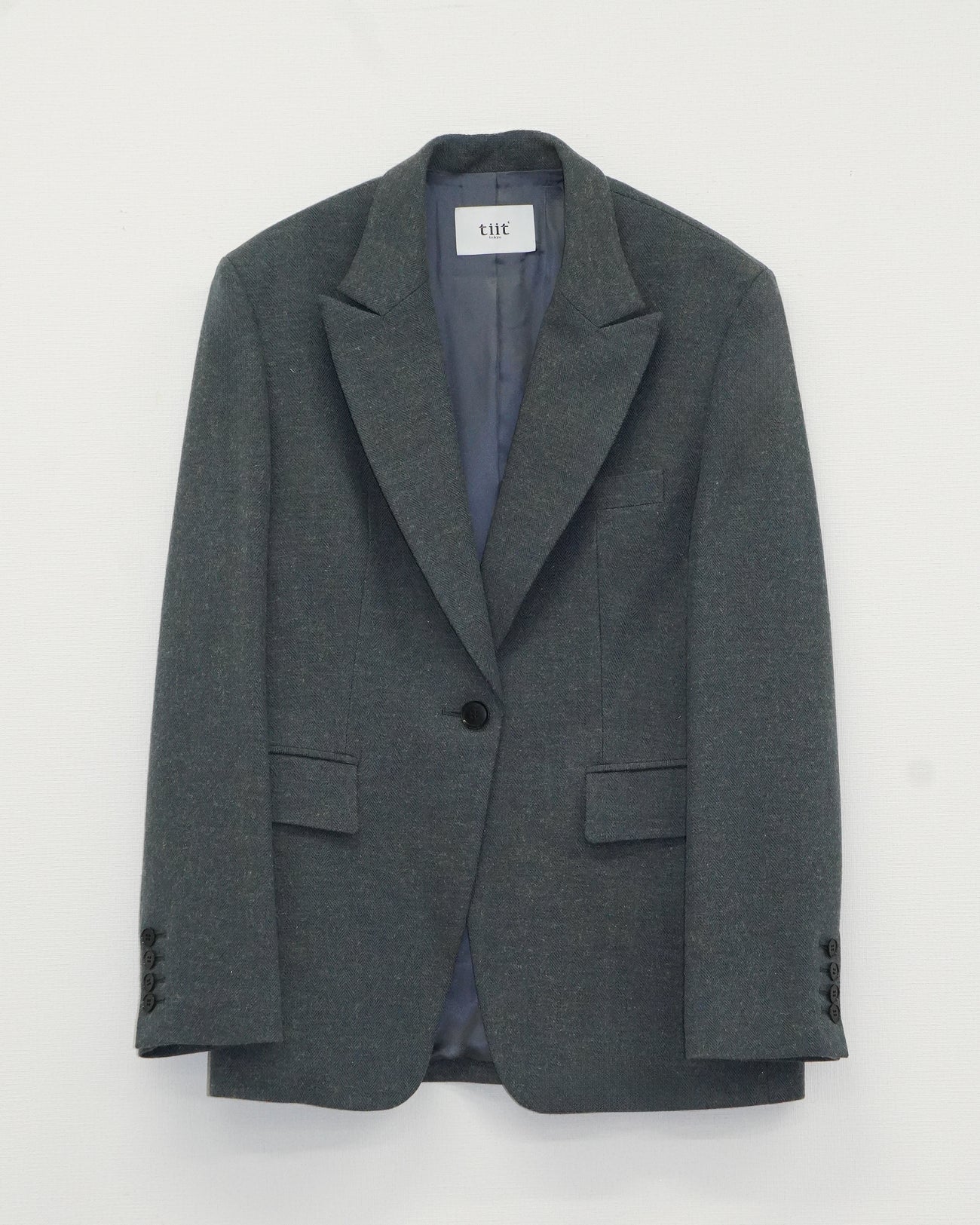 shiny herringbone jacket