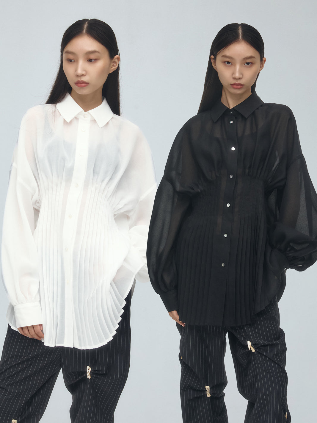 waist tucking shirt
