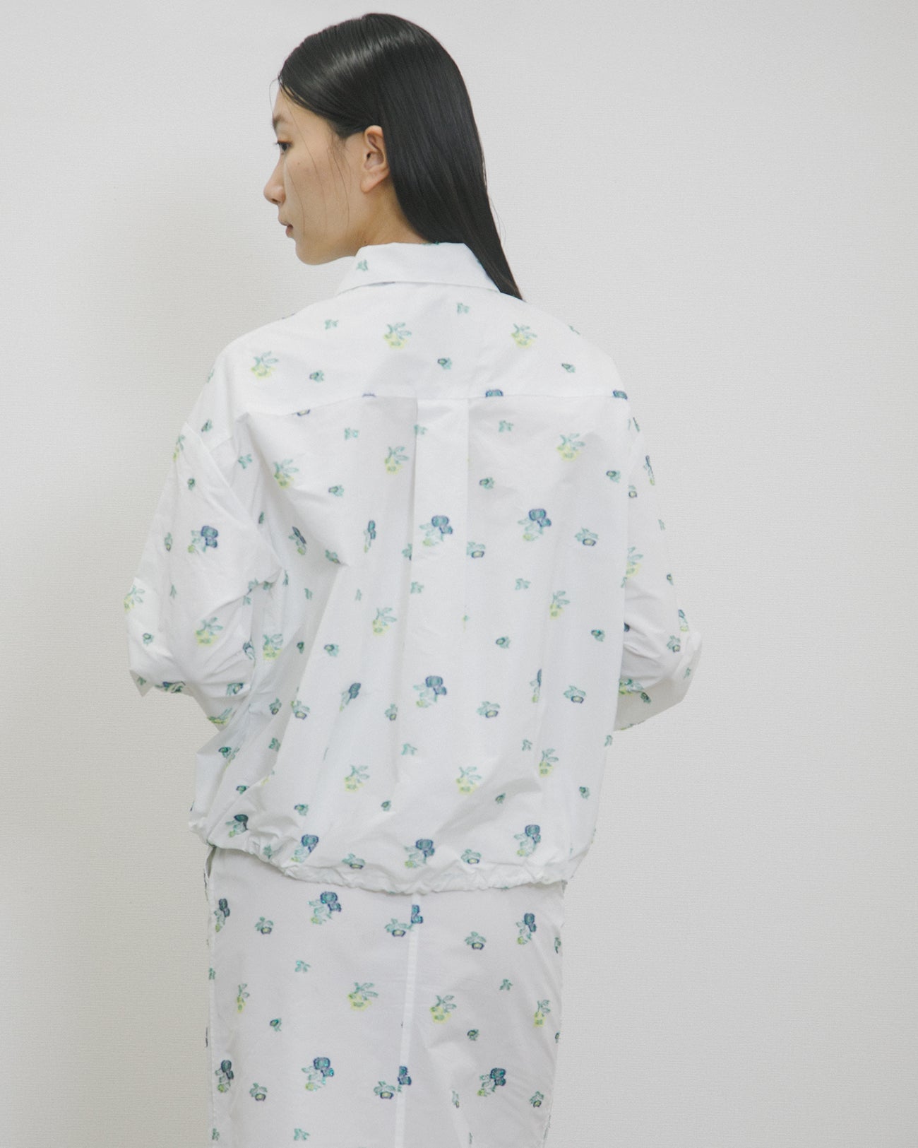 floral jacquard jacket