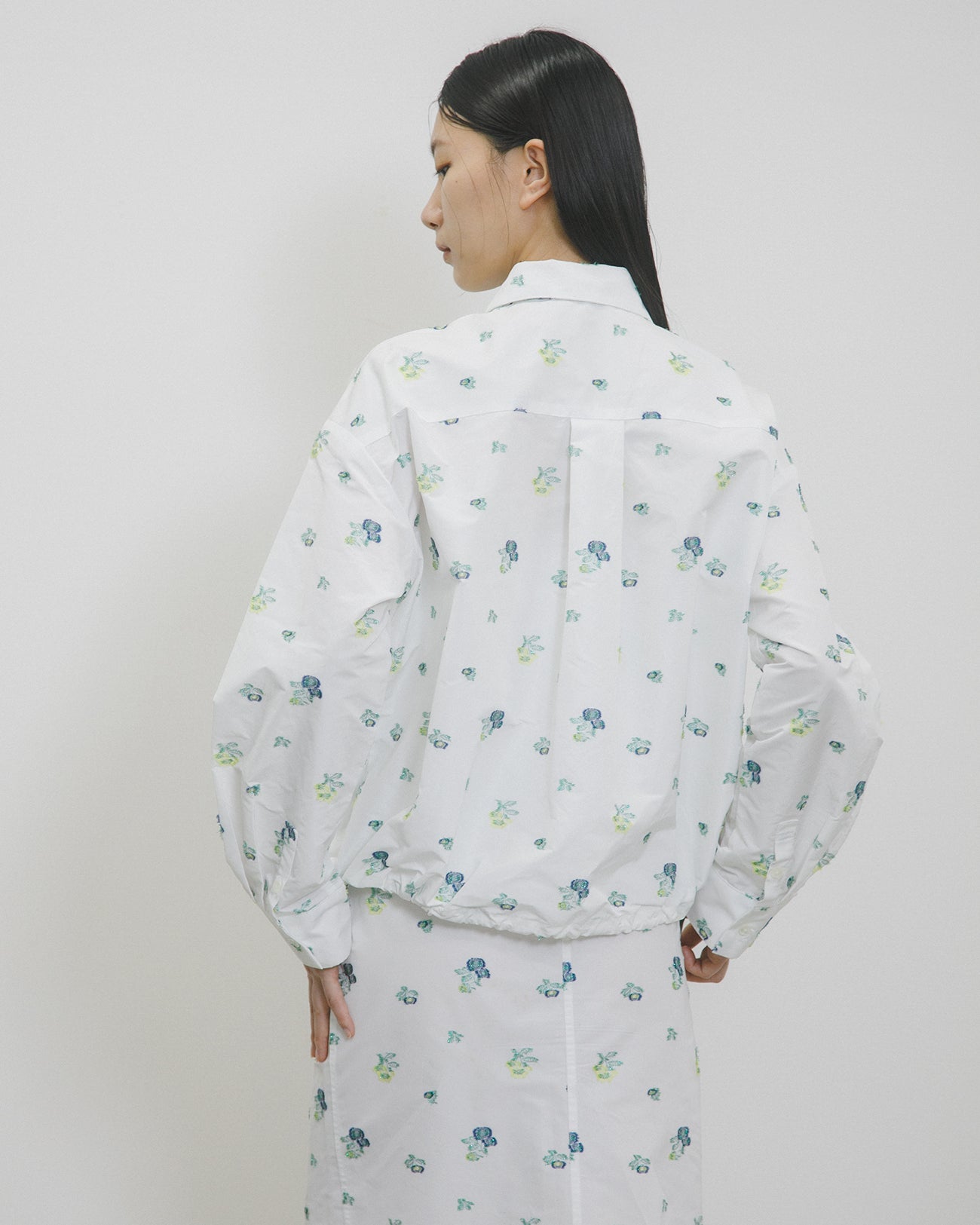 floral jacquard jacket