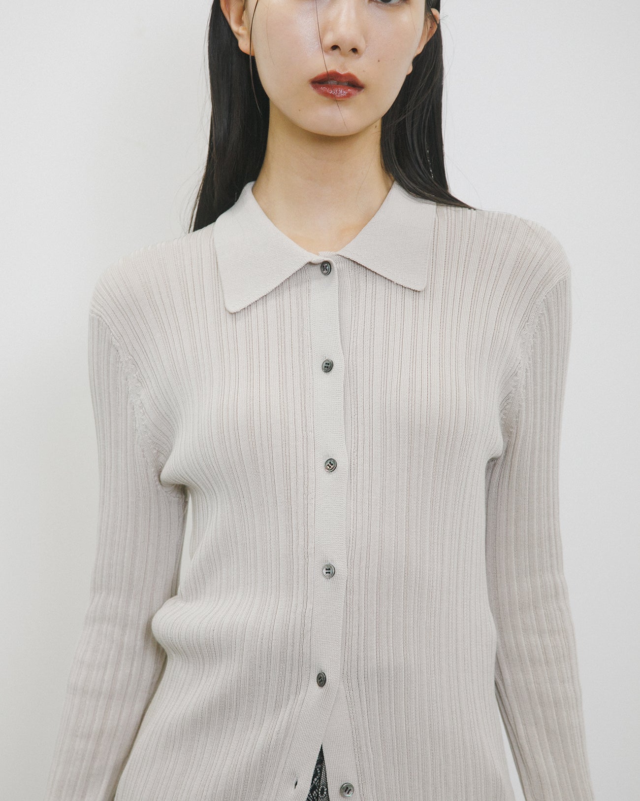 knit rib shirt