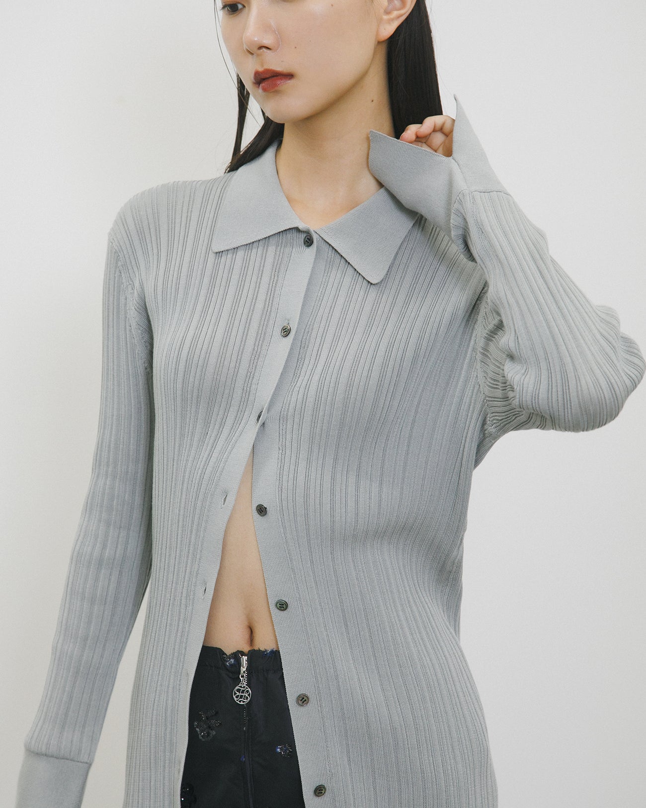 knit rib shirt
