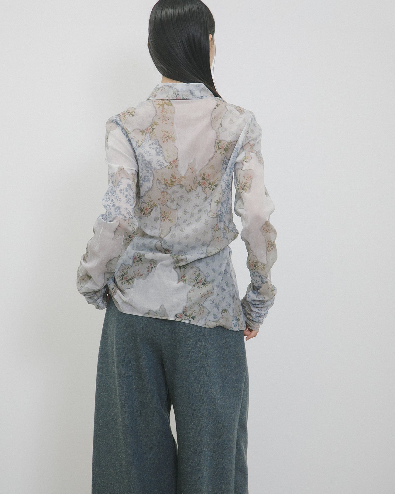print gather shirt