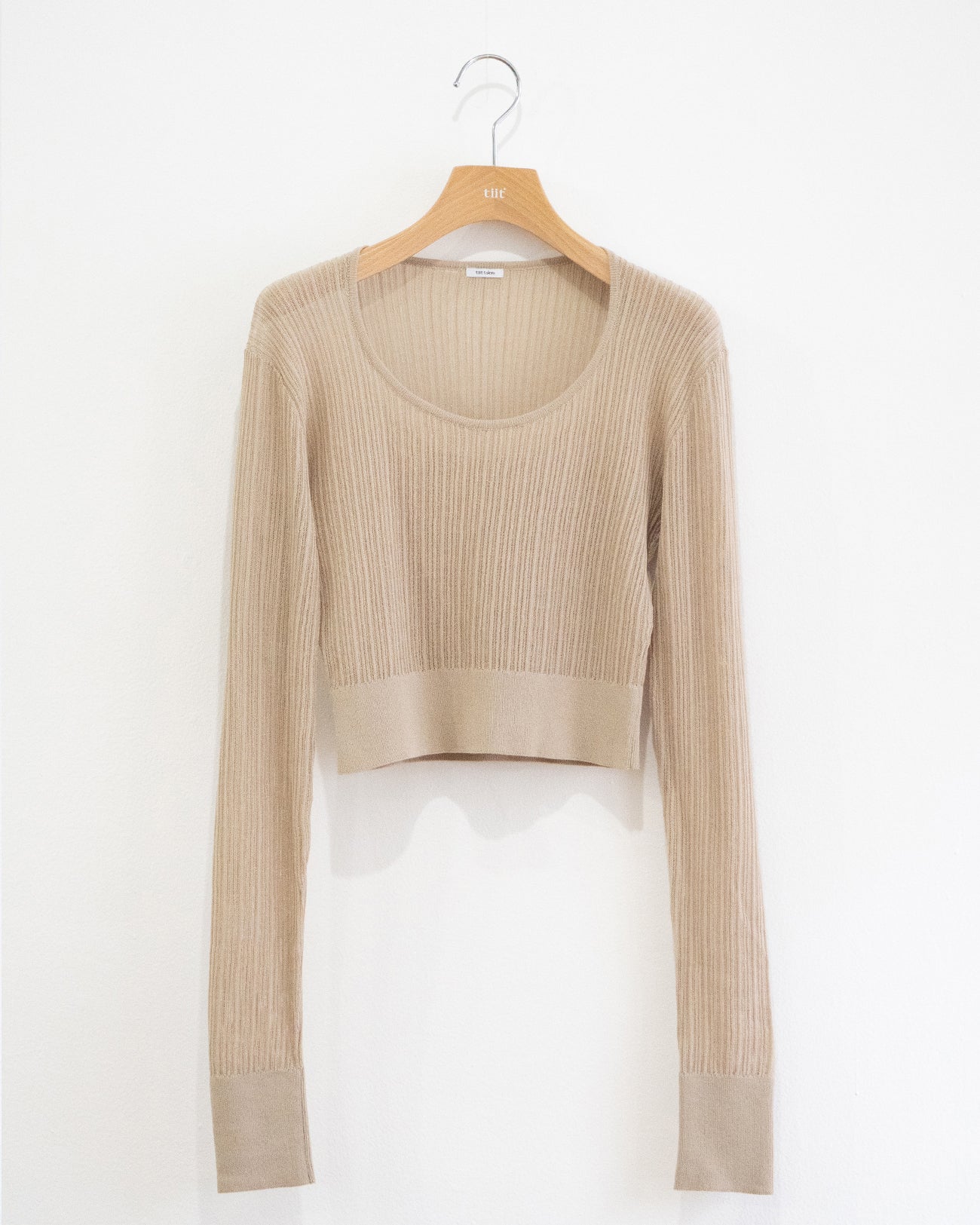 sheer rib knit tops