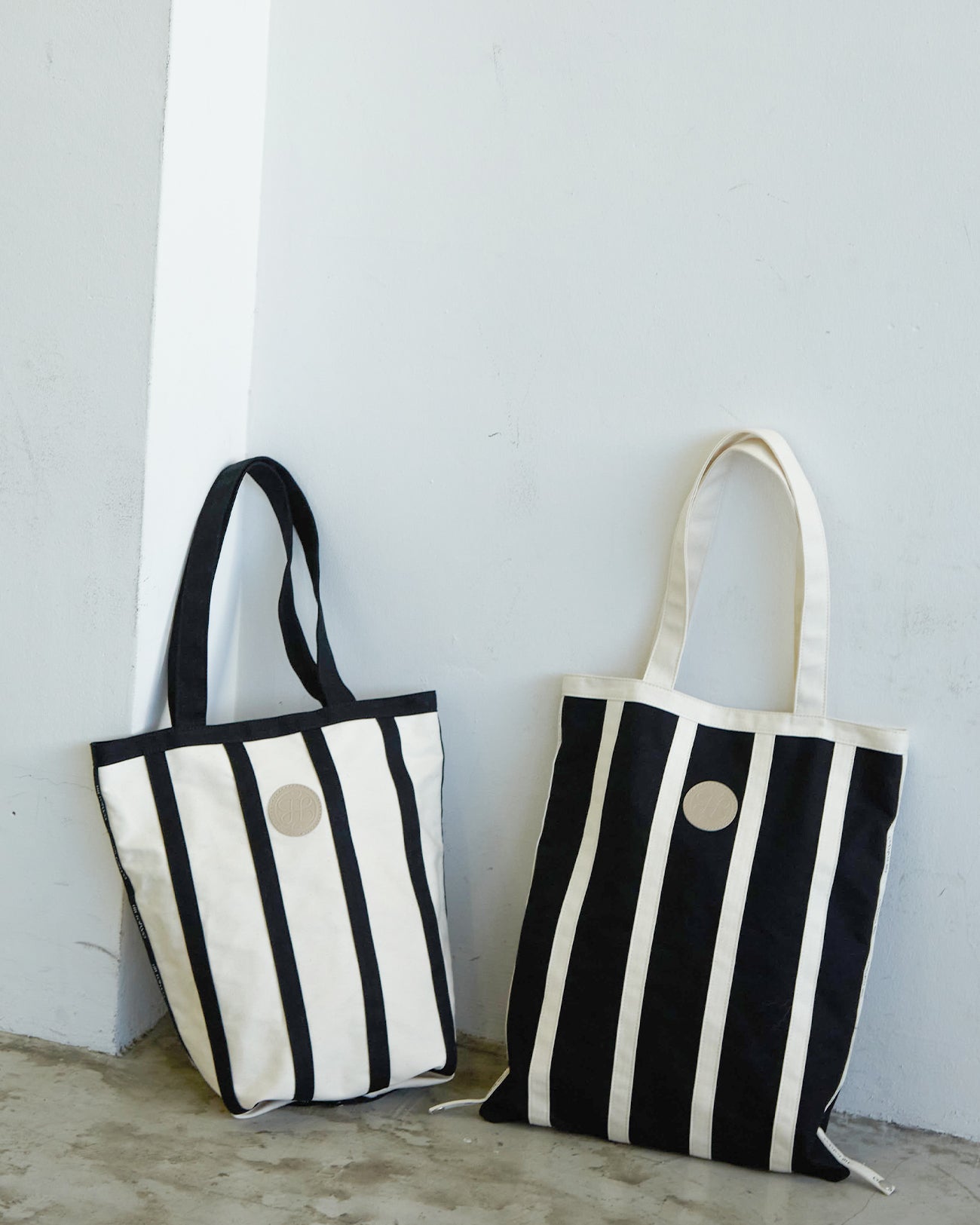 stripe tote bag