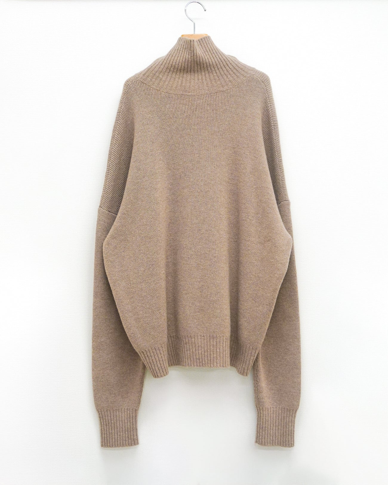 spangle high neck knit