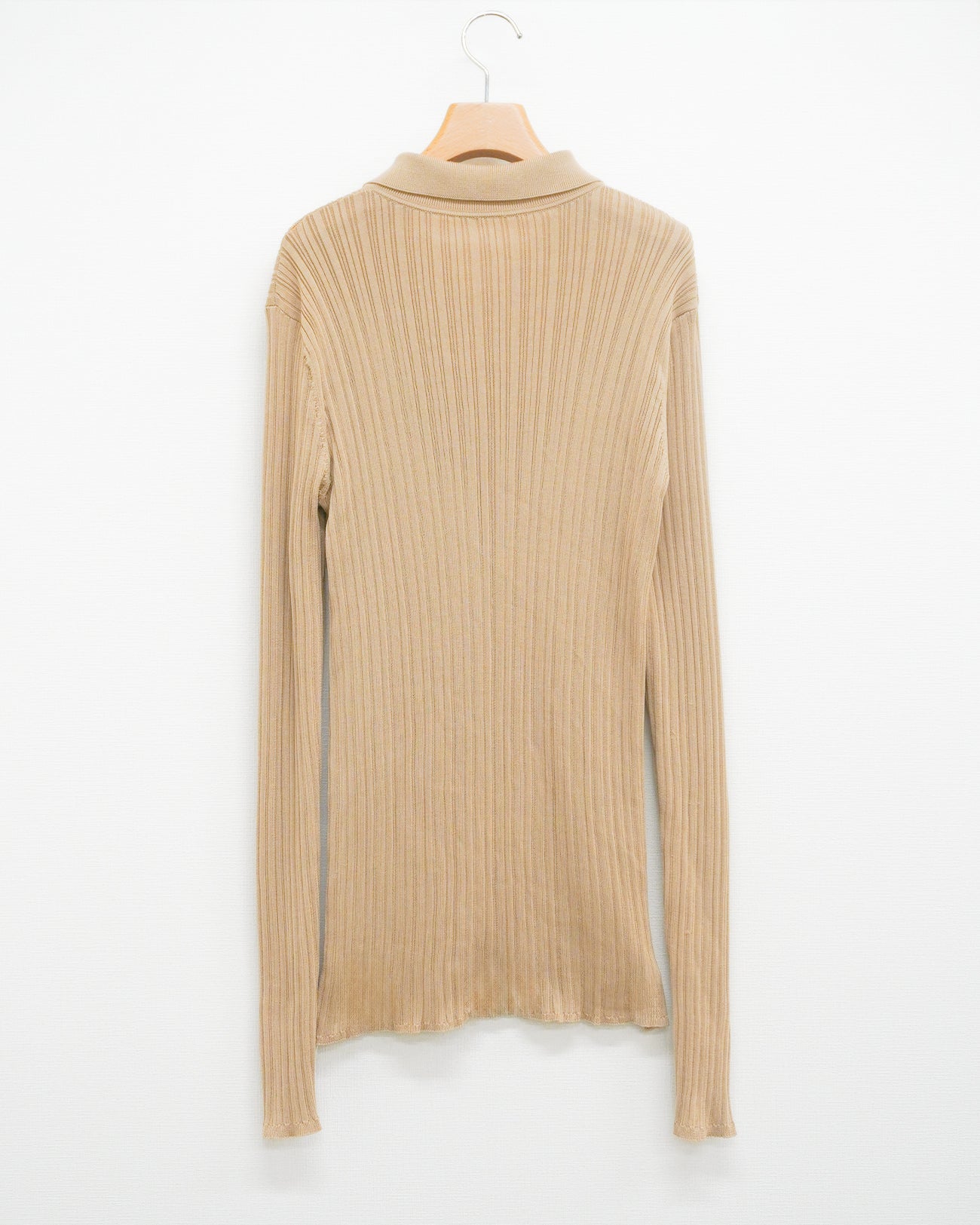 random rib knit shirt