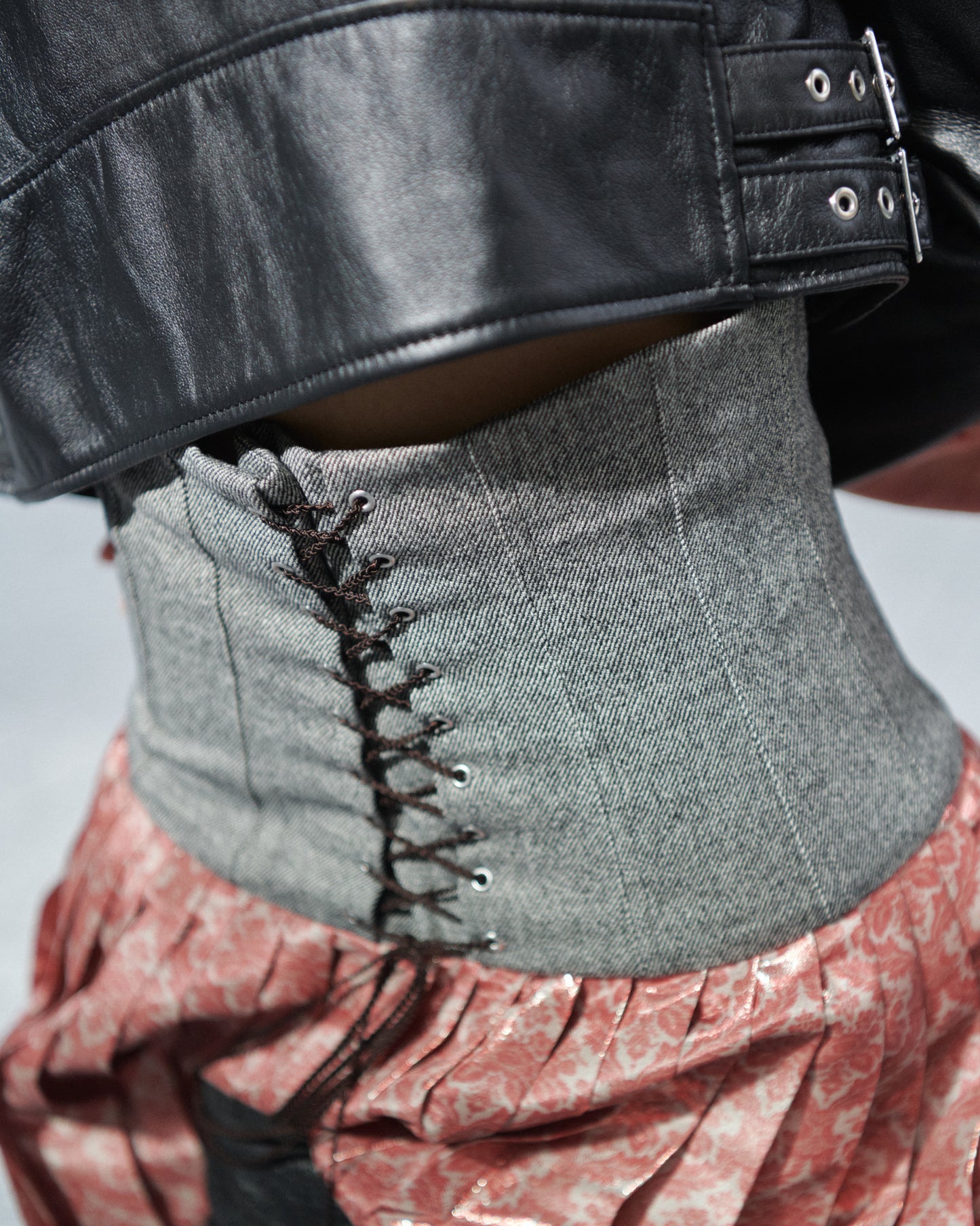 damask pleats skirt