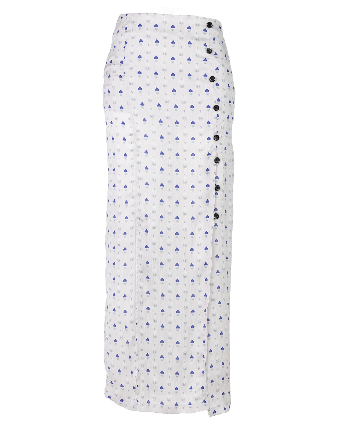 flower print long skirt