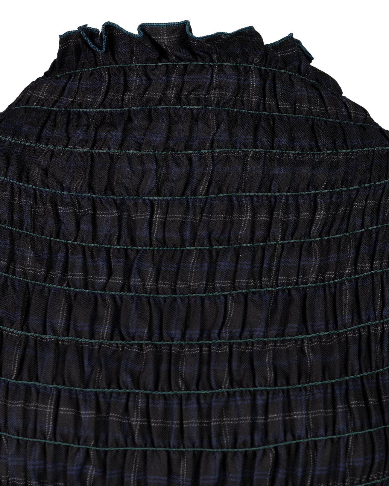 shirring high neck tops