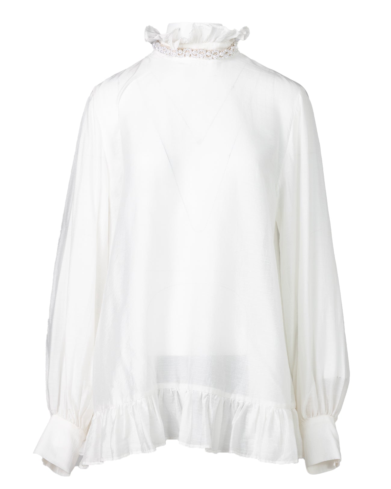 pearl long blouse