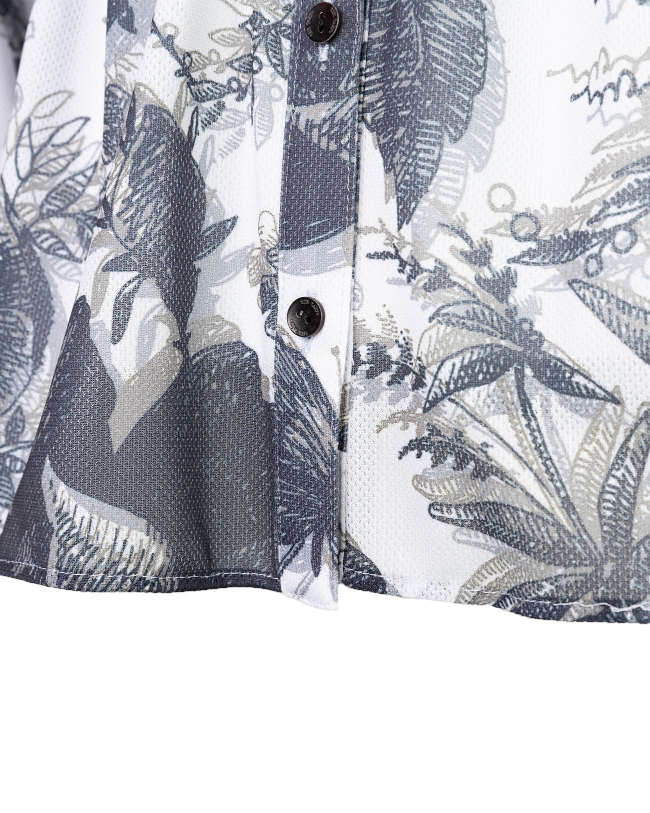 3D botanical print blouse