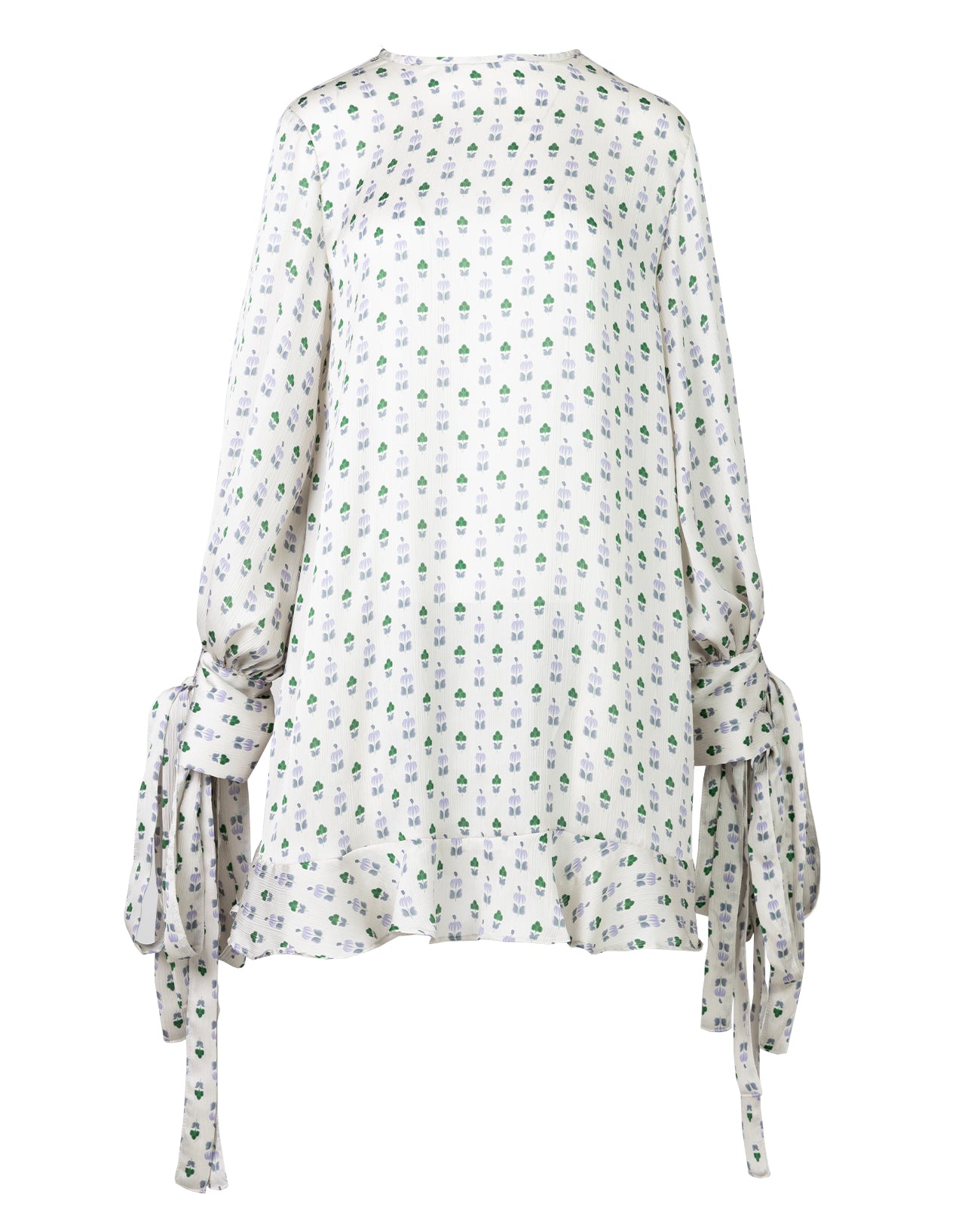 flower print ribbon dress