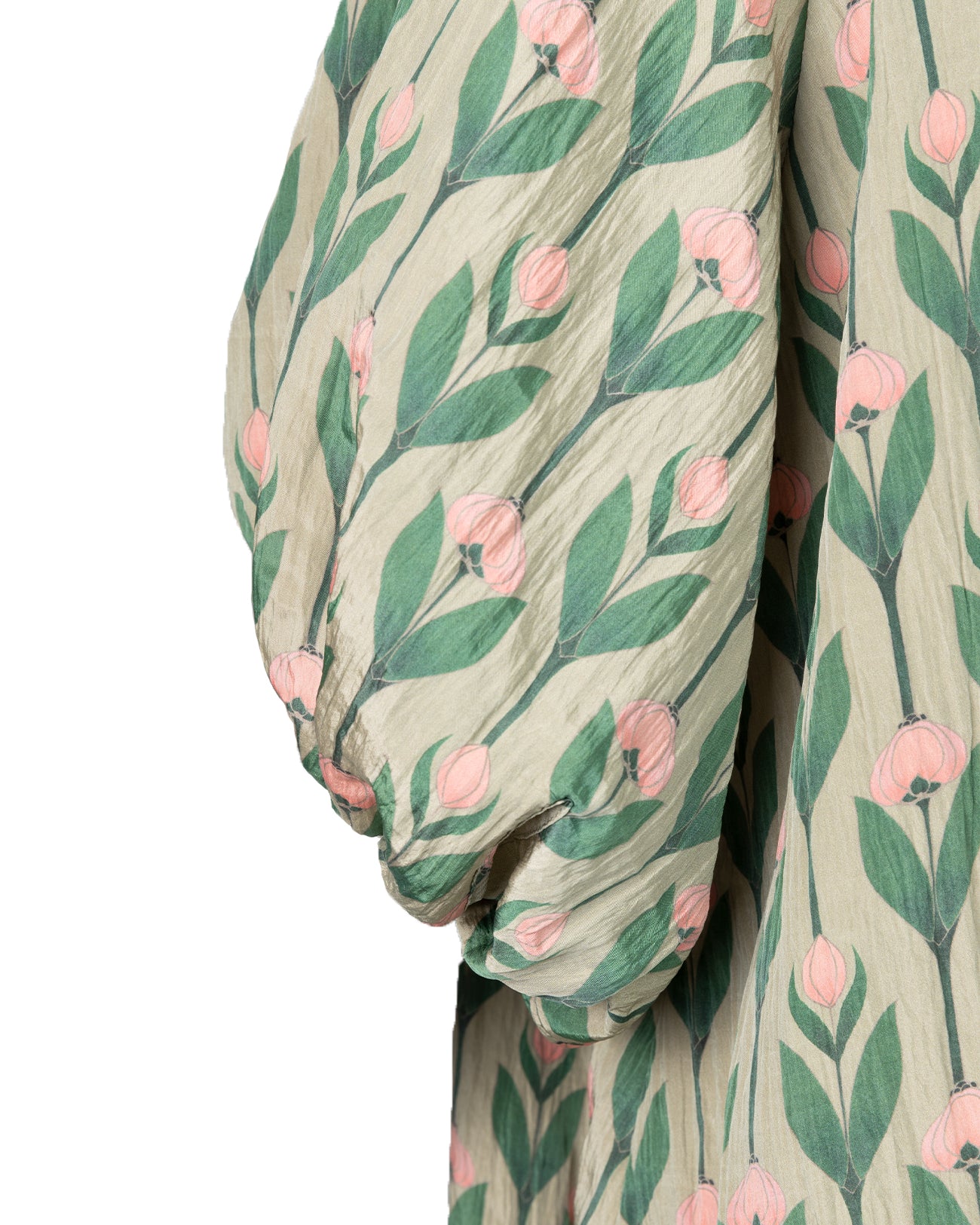 花柄プリントミニドレス