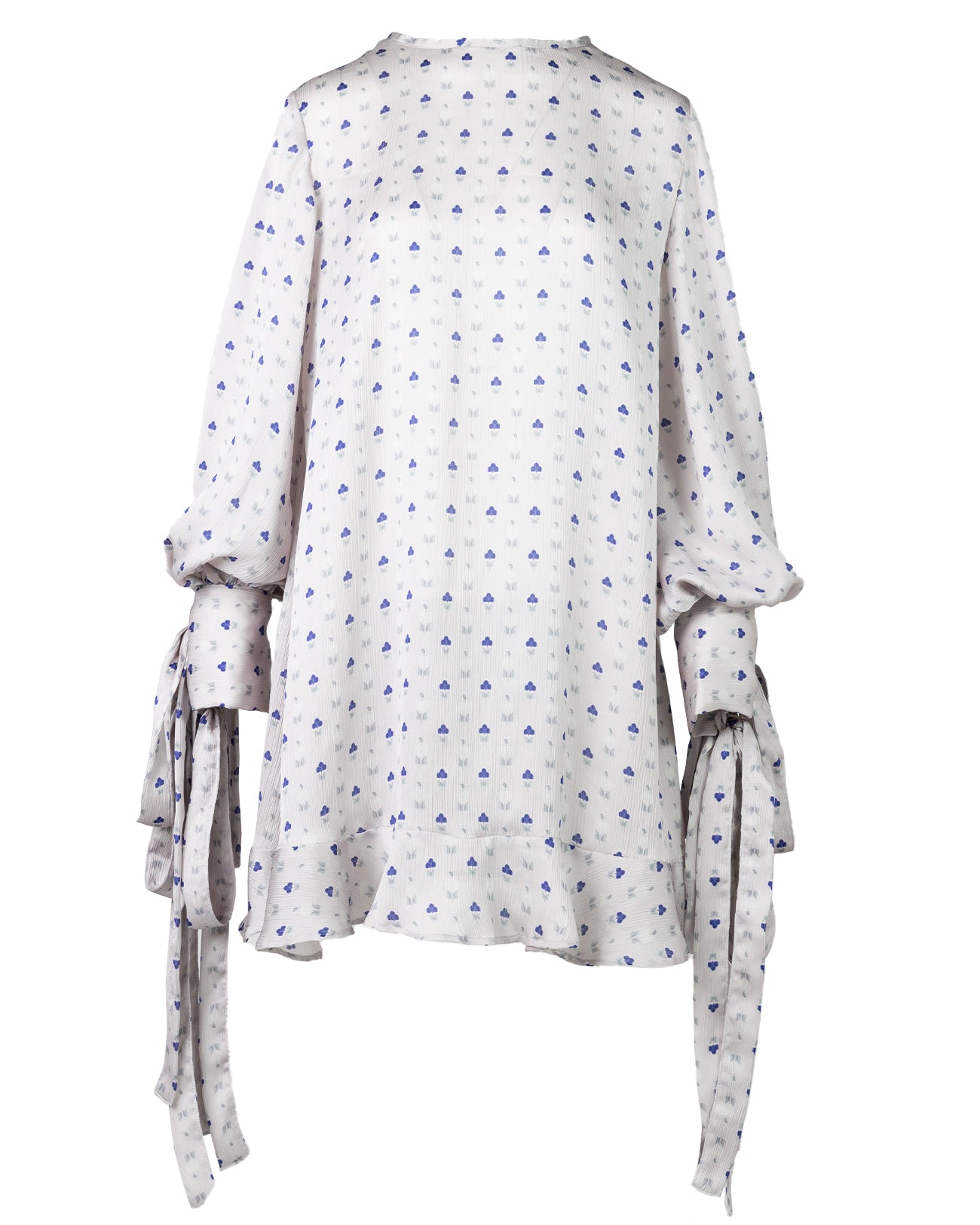 flower print ribbon dress