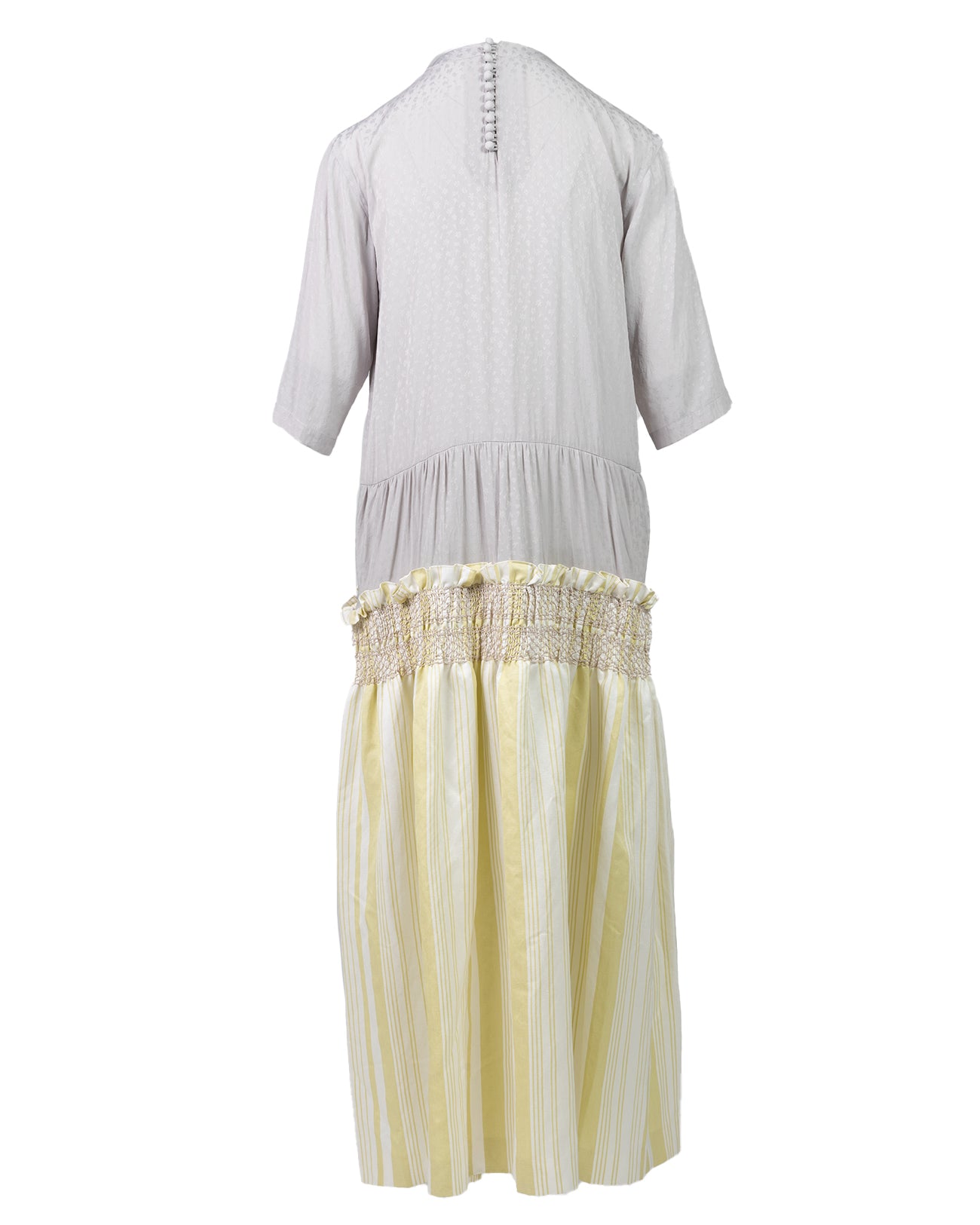 stripe smocking dress