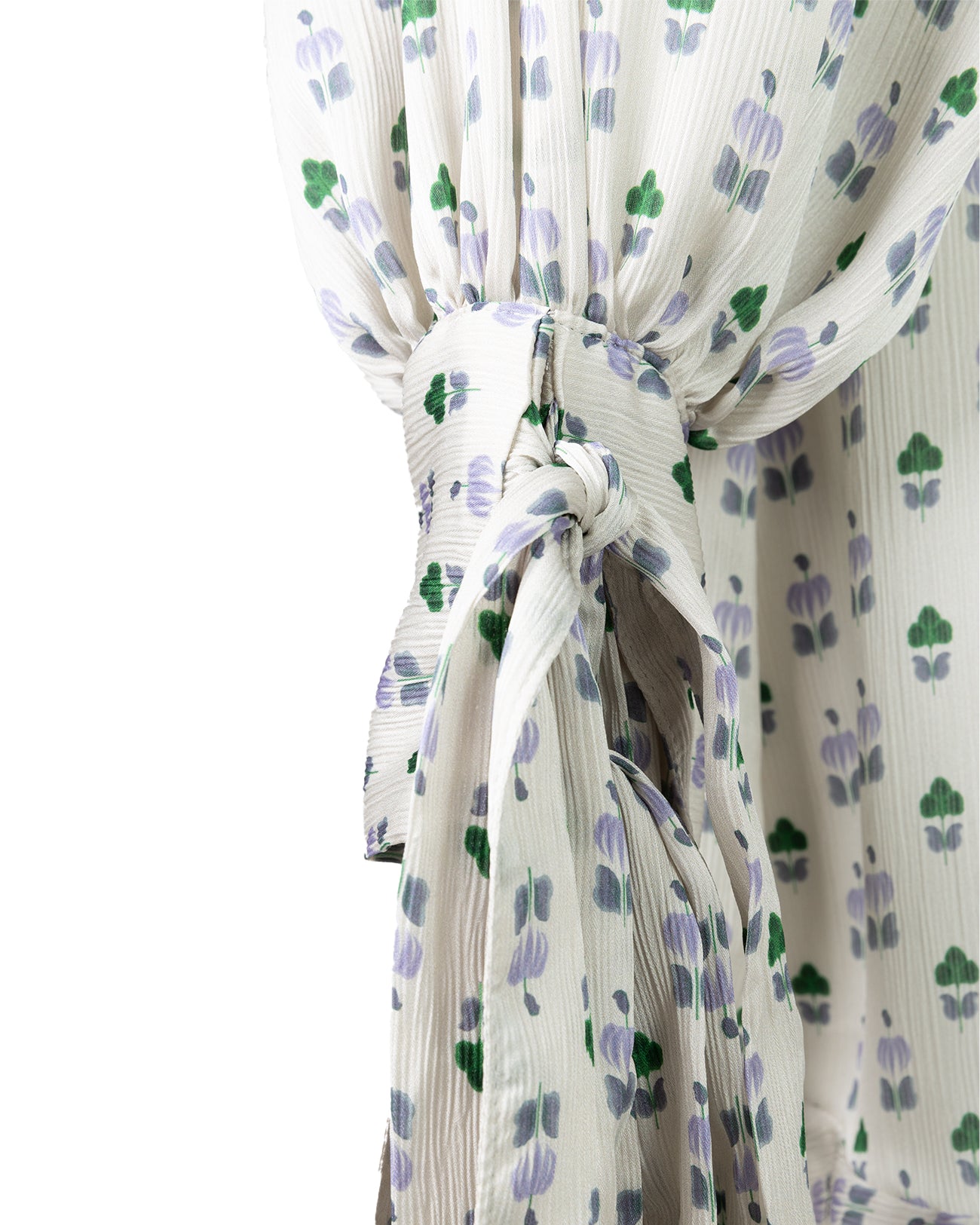 flower print ribbon dress