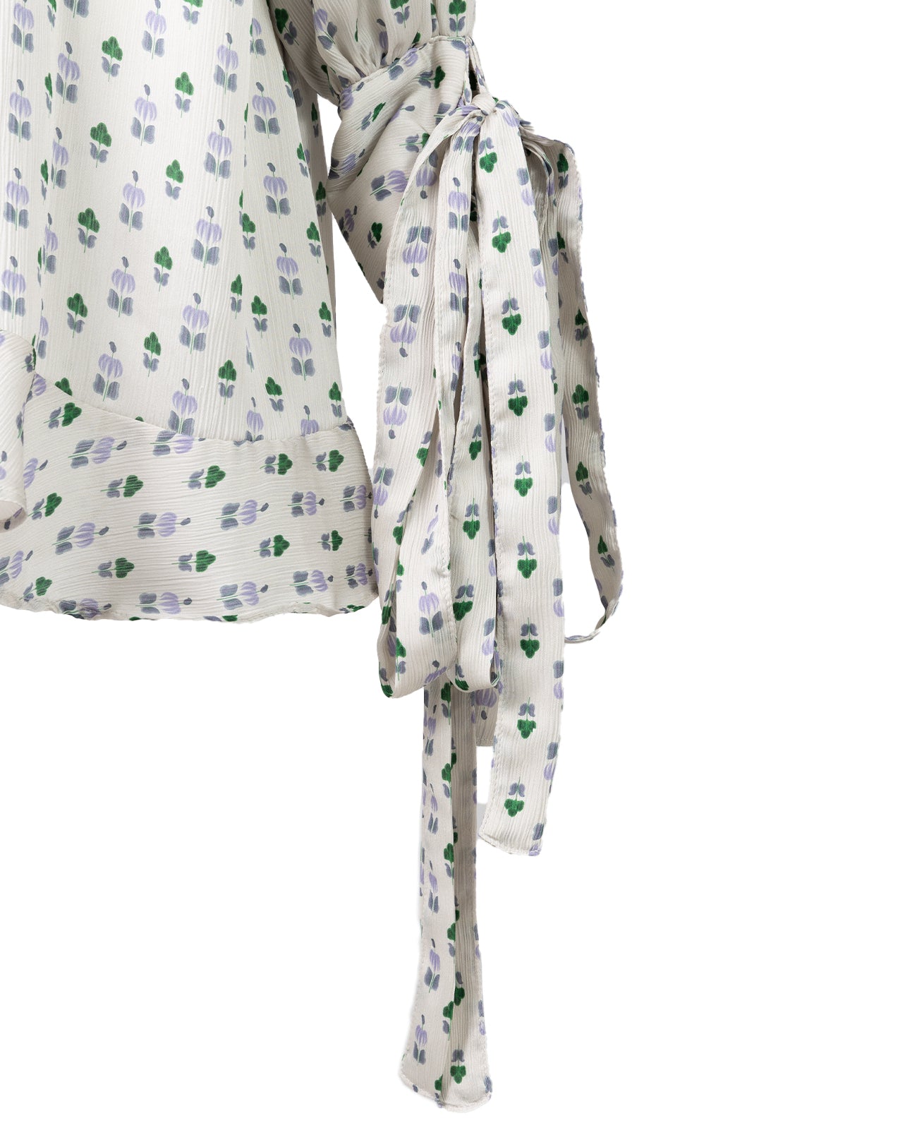 flower print ribbon dress