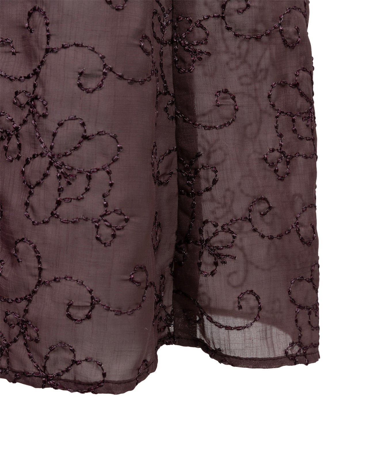 floral emb smocking dress