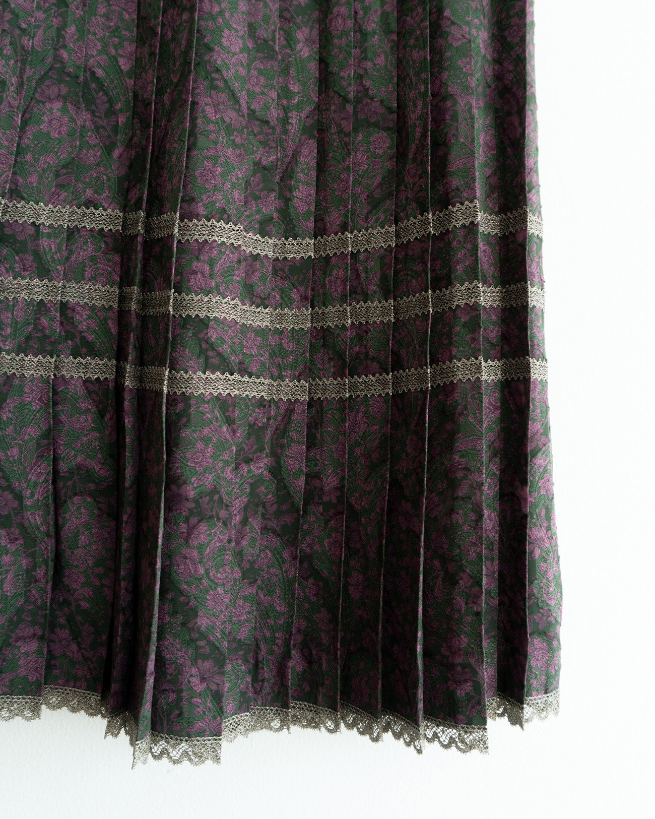 froral pleats skirt