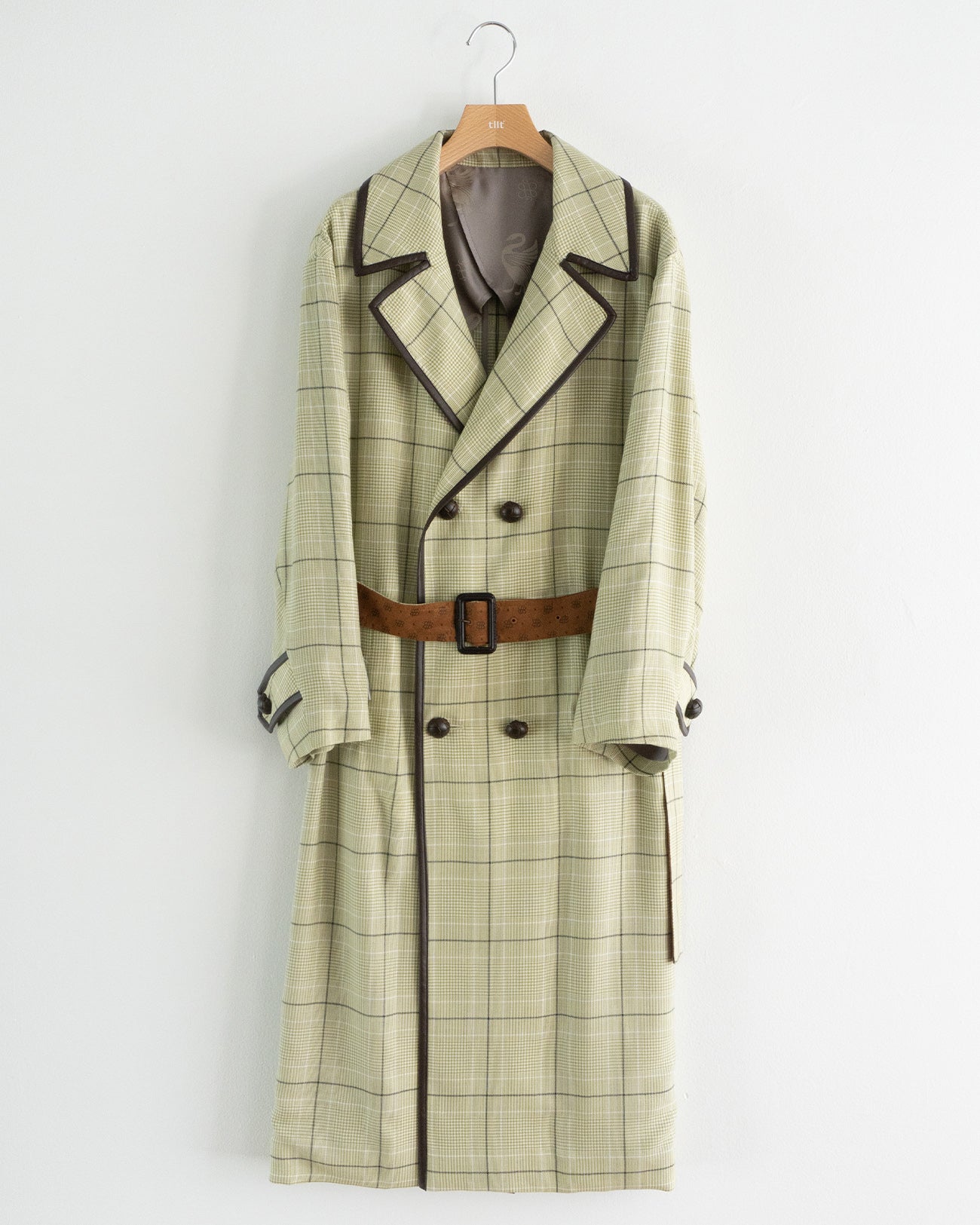 check trench coat