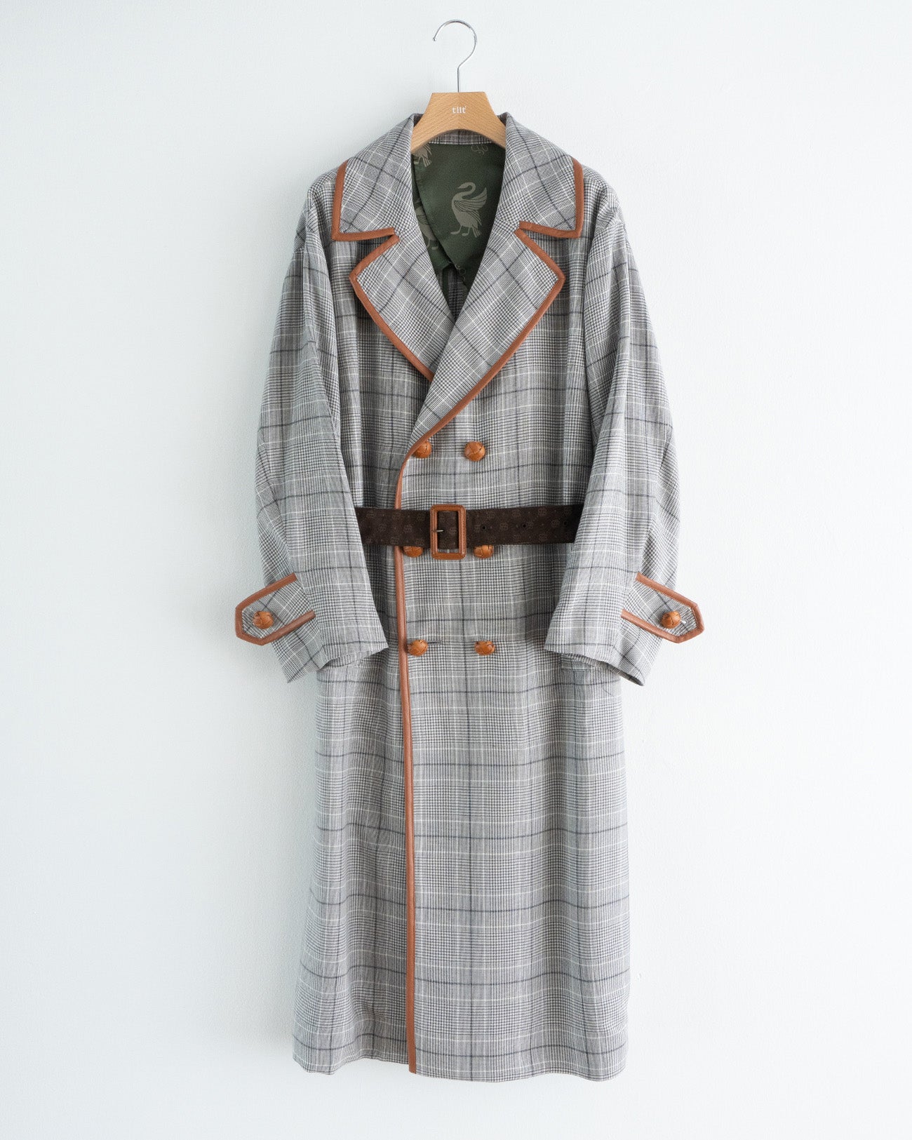 check trench coat