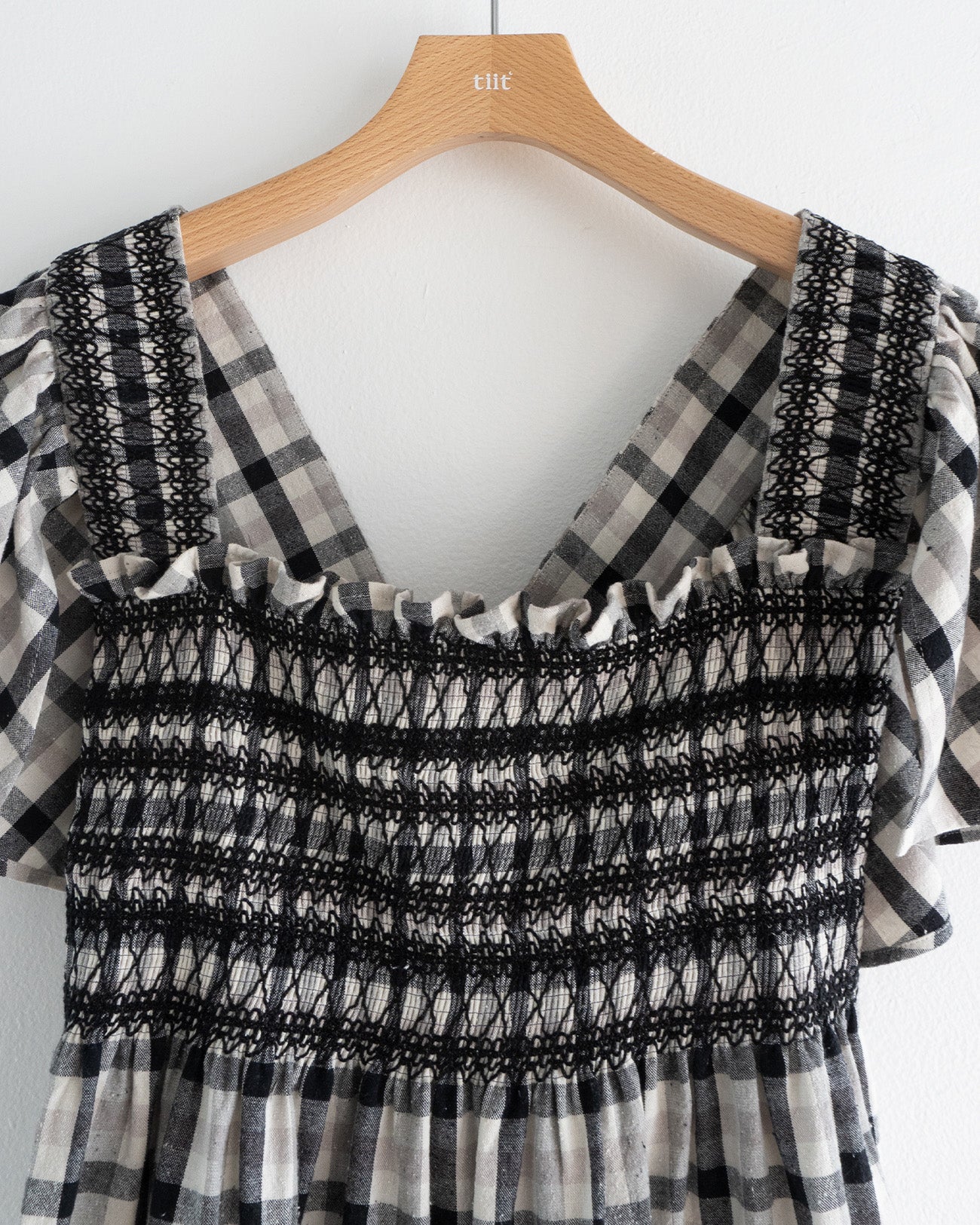 check smocking dress
