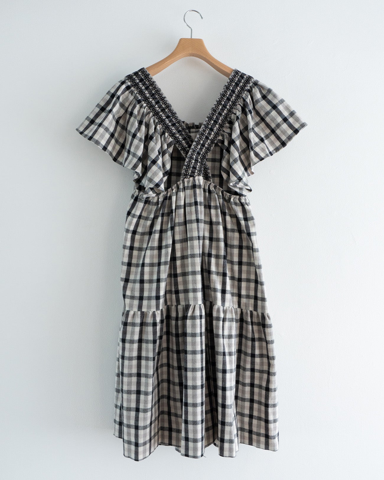 check smocking dress