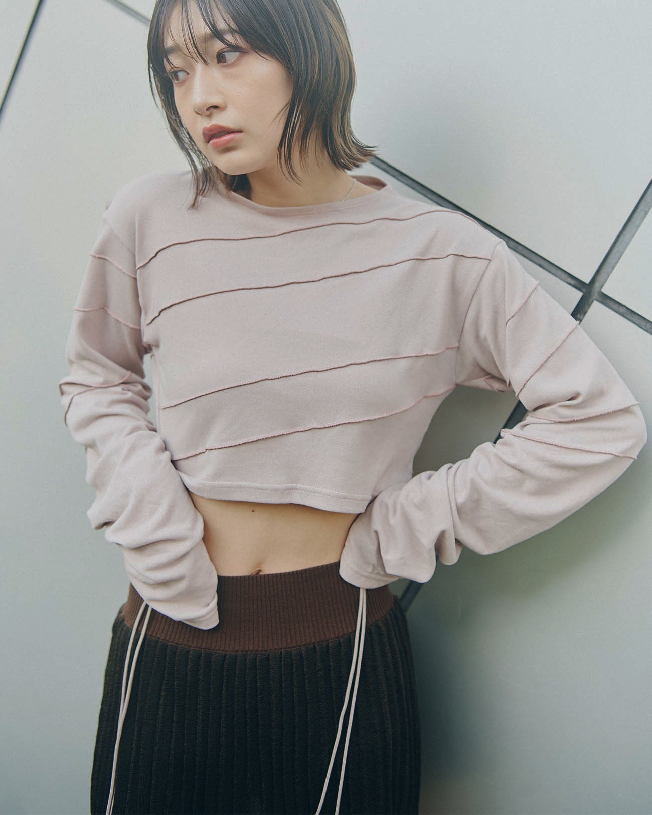 drawst mellow pullover