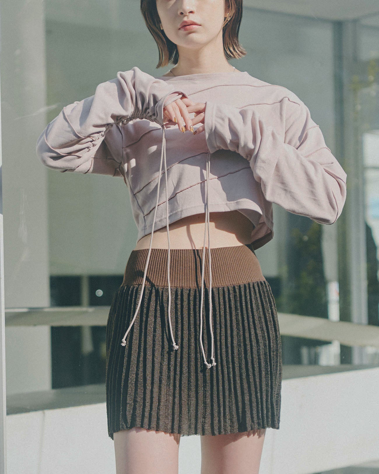 drawst mellow pullover