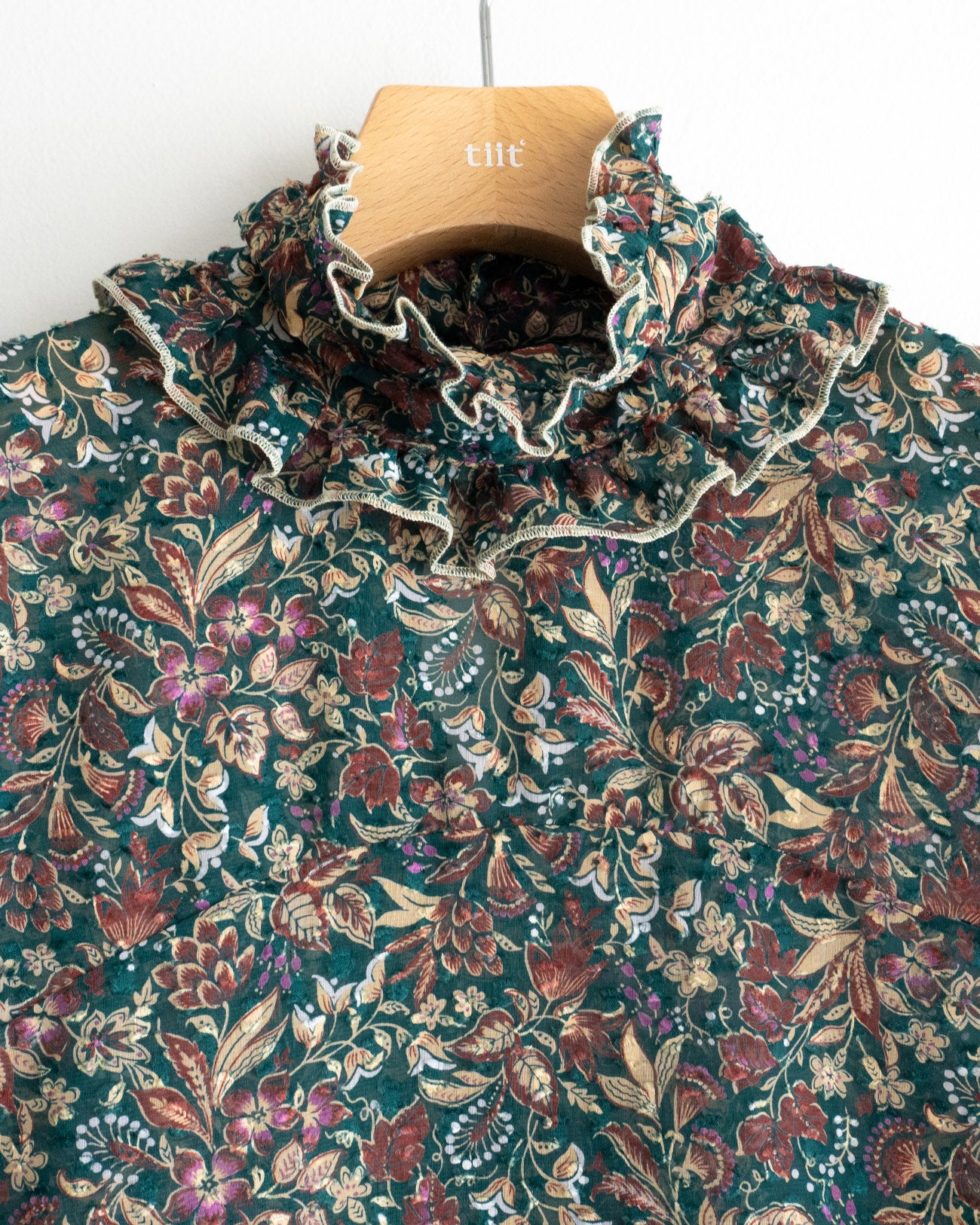 floral sleeveless blouse