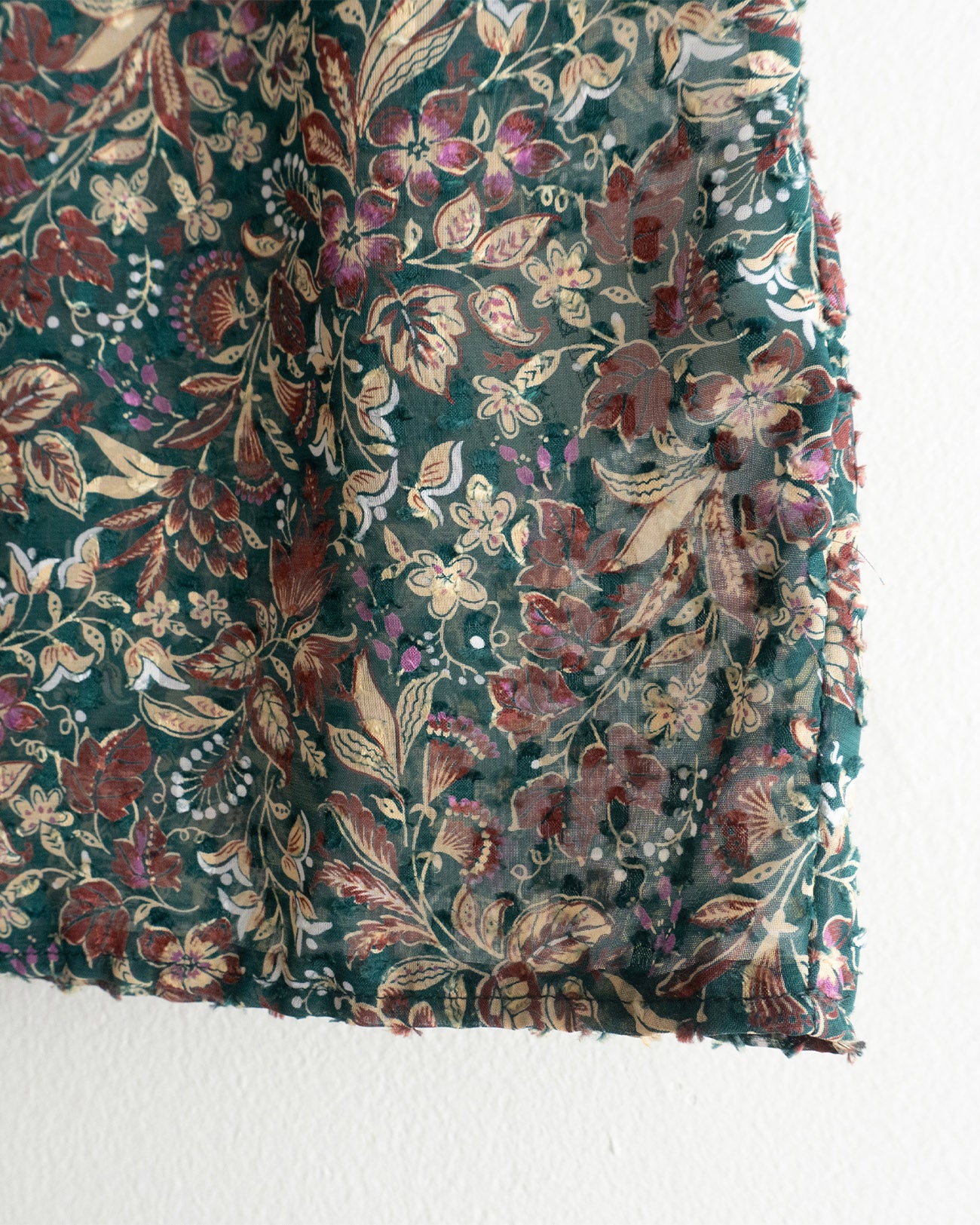 floral sleeveless blouse