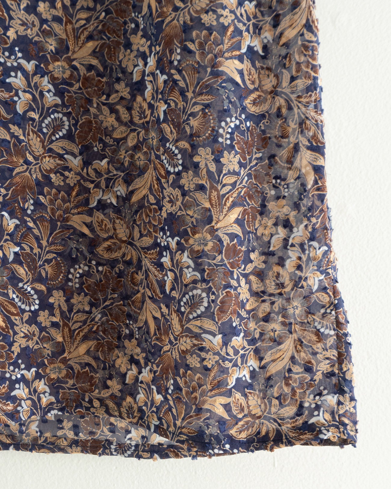floral sleeveless blouse