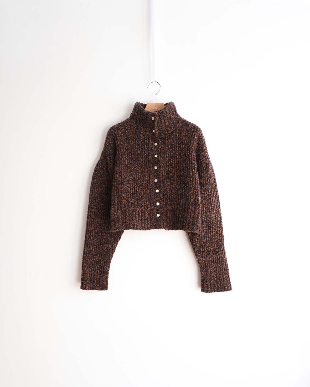 mix knit cardigan