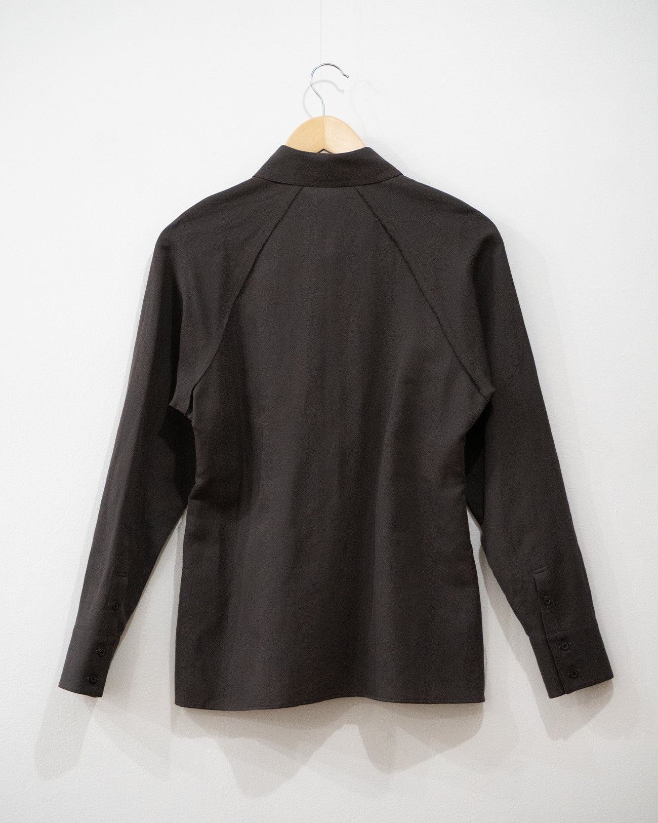 cotton linen raglan sleeve shirt