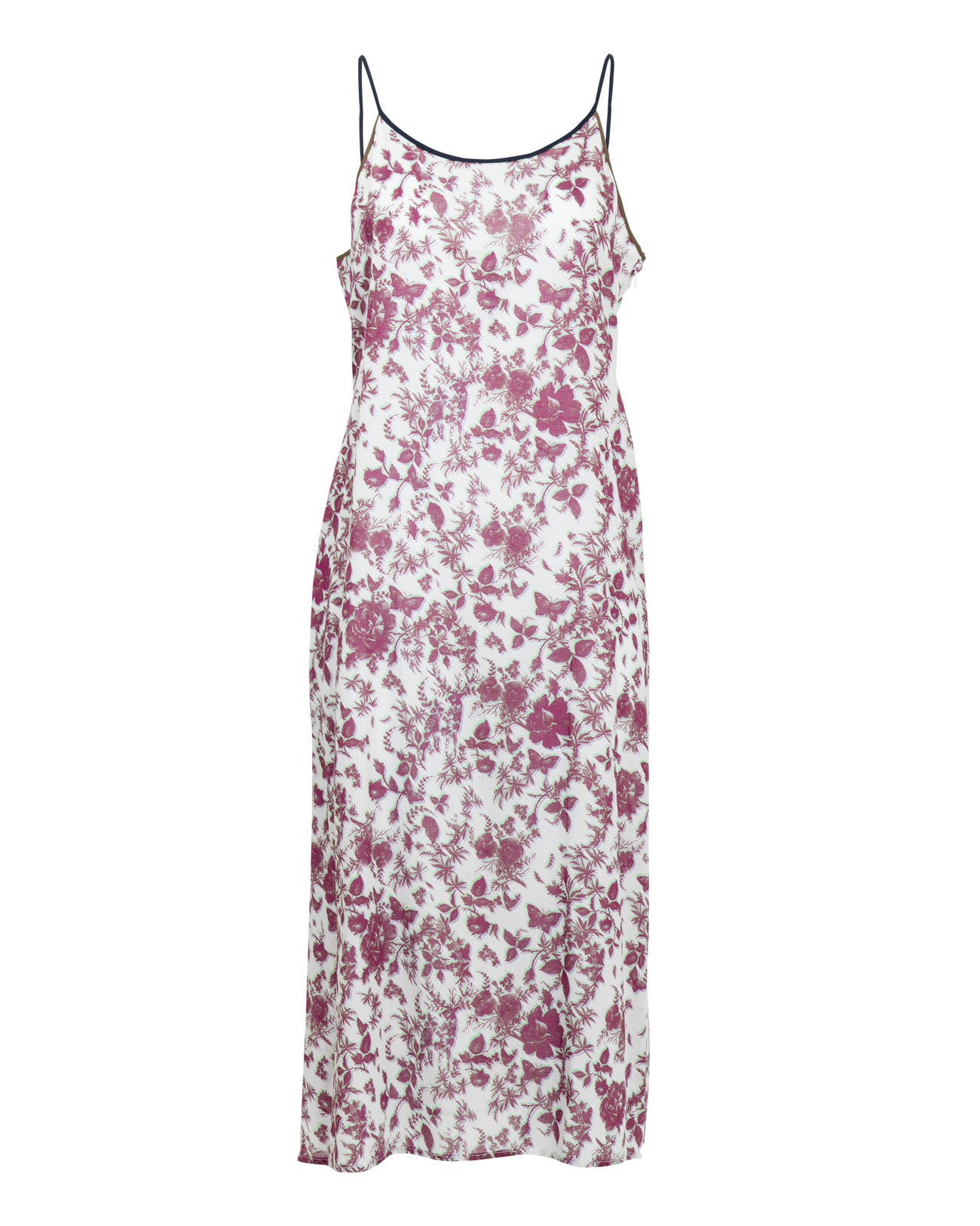 3D flower print camisole dress