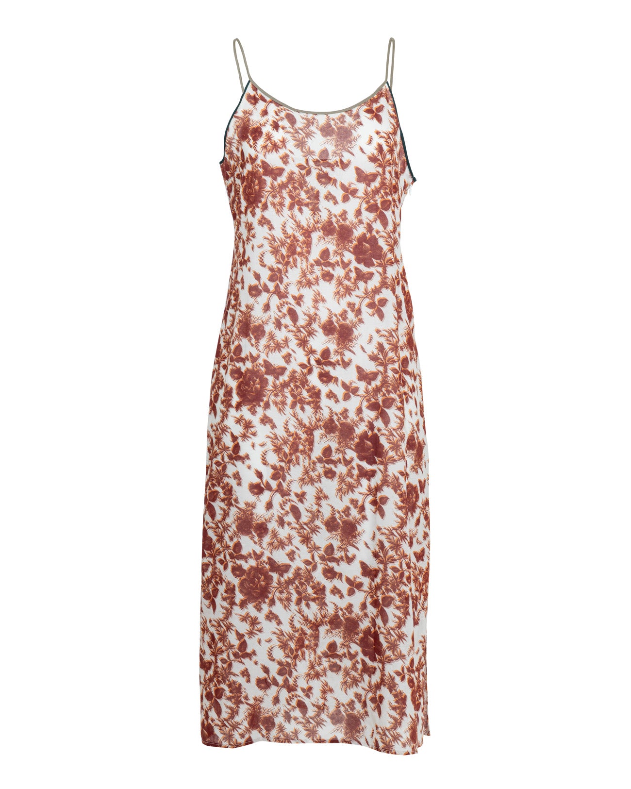3D flower print camisole dress