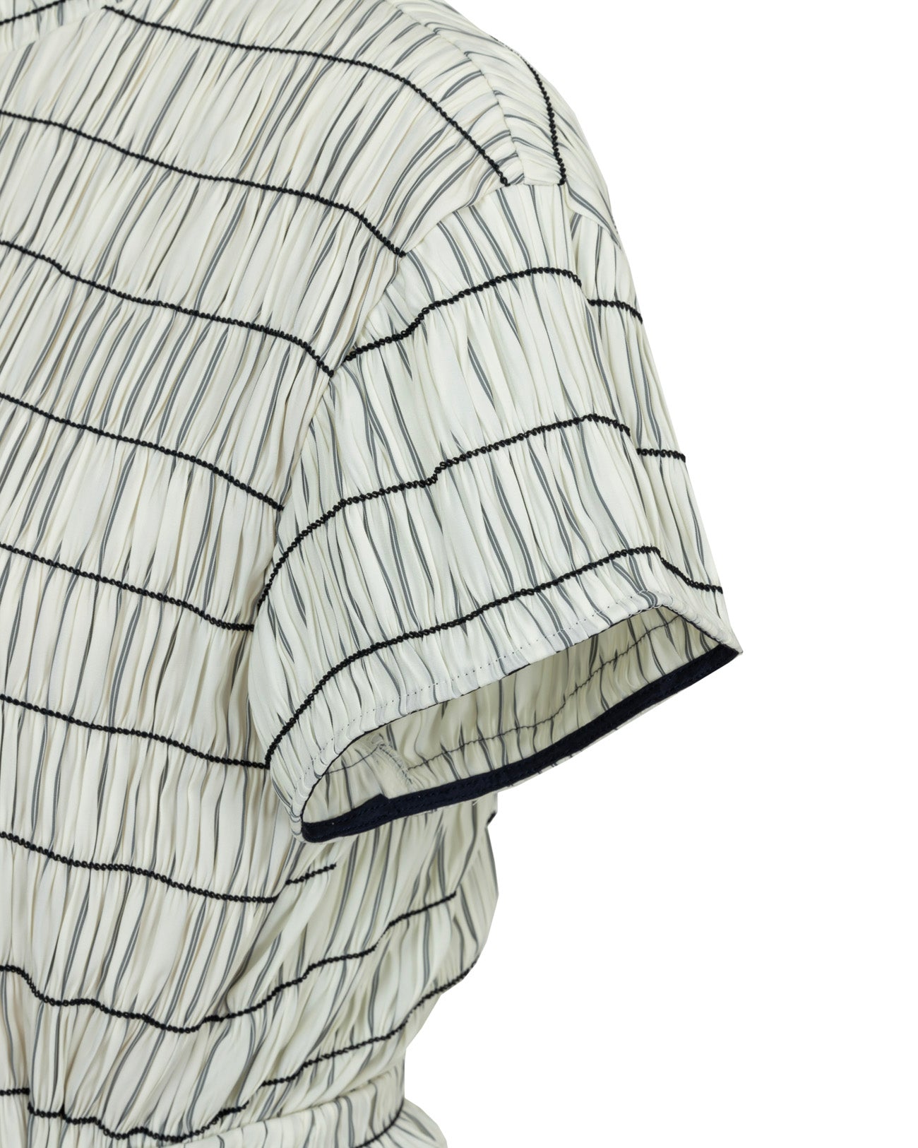 shirring overlap tops
