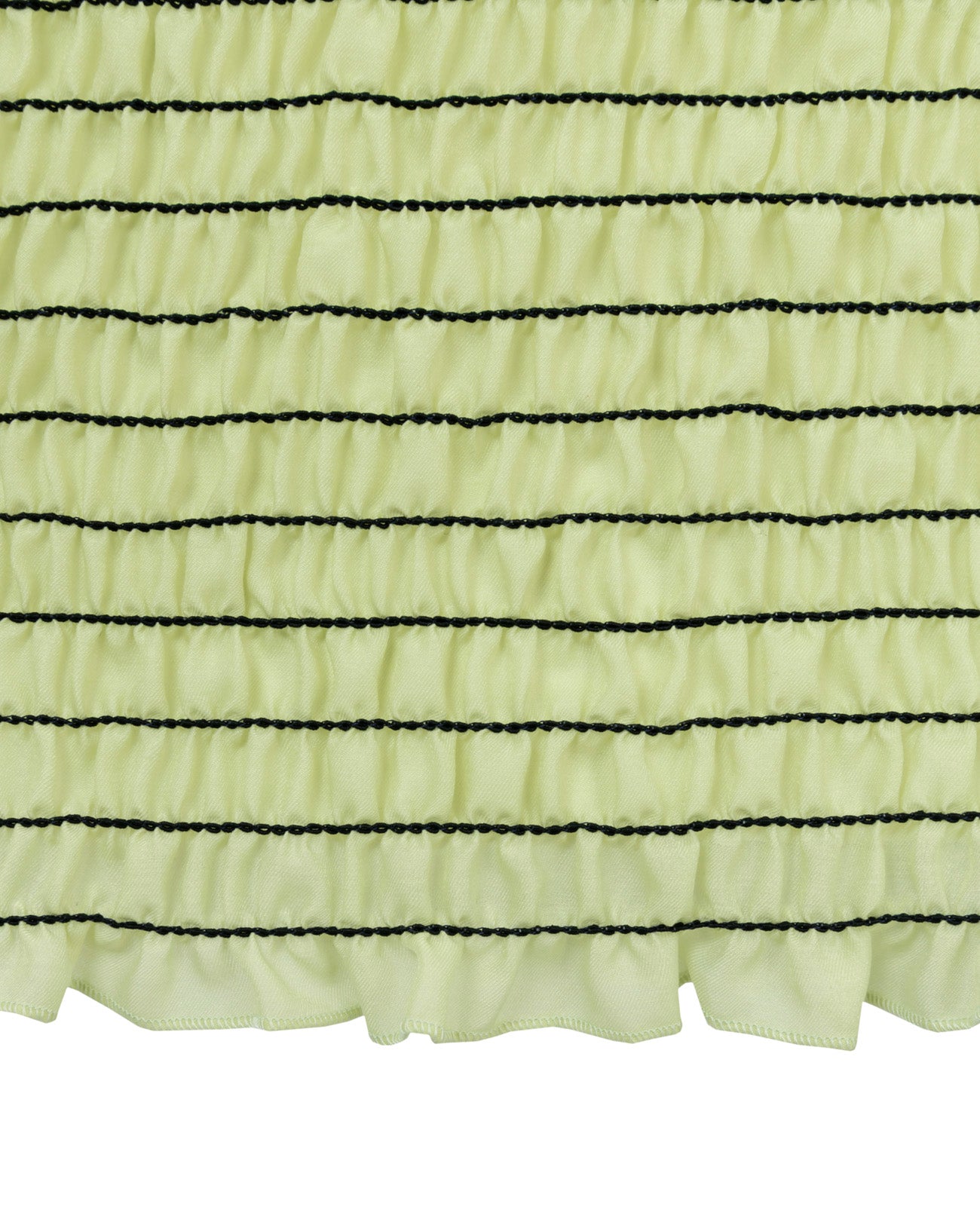 shirring high necked tops