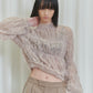 tulle shirring blouse