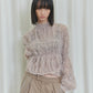 tulle shirring blouse