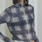 ombre checked lace tops