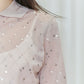 sequin polo shirt