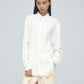 random pleat shirt