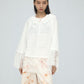 vintage lace ruffle blouse