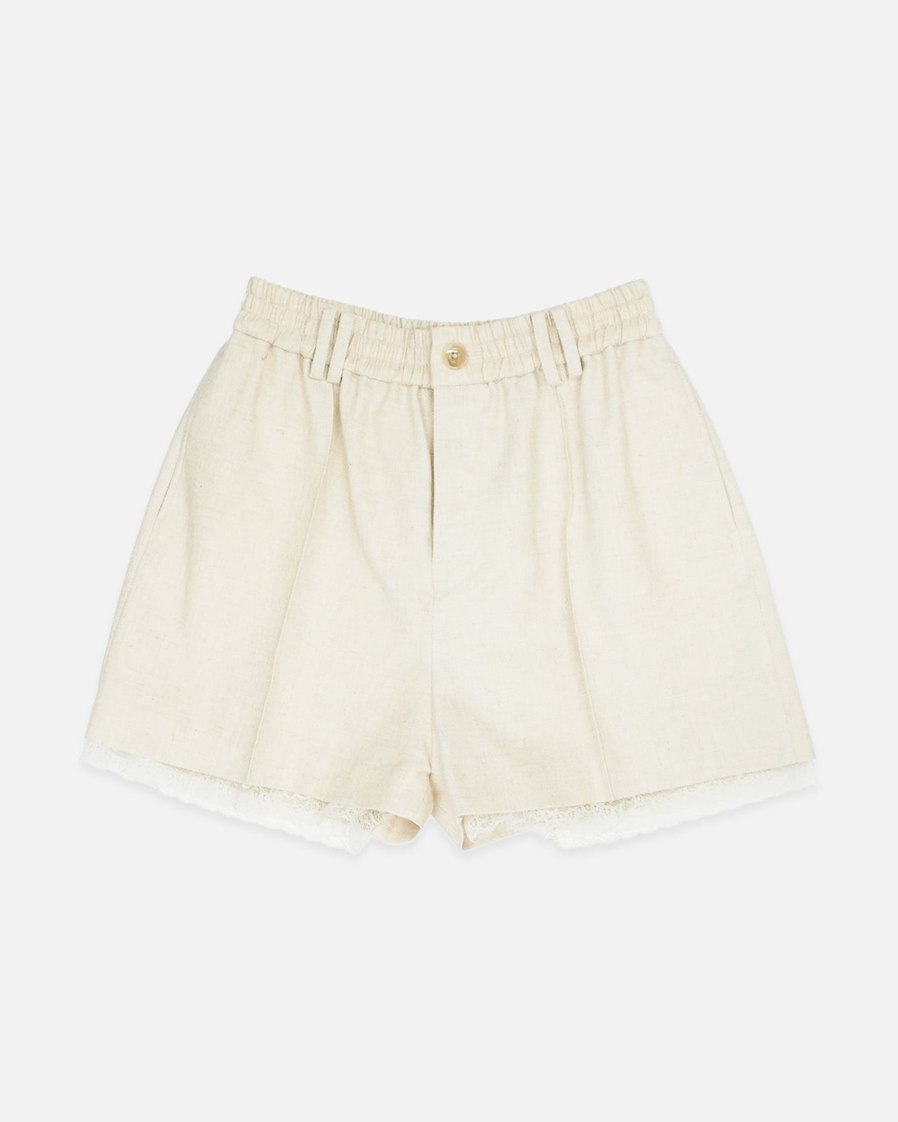 linen blend short pants