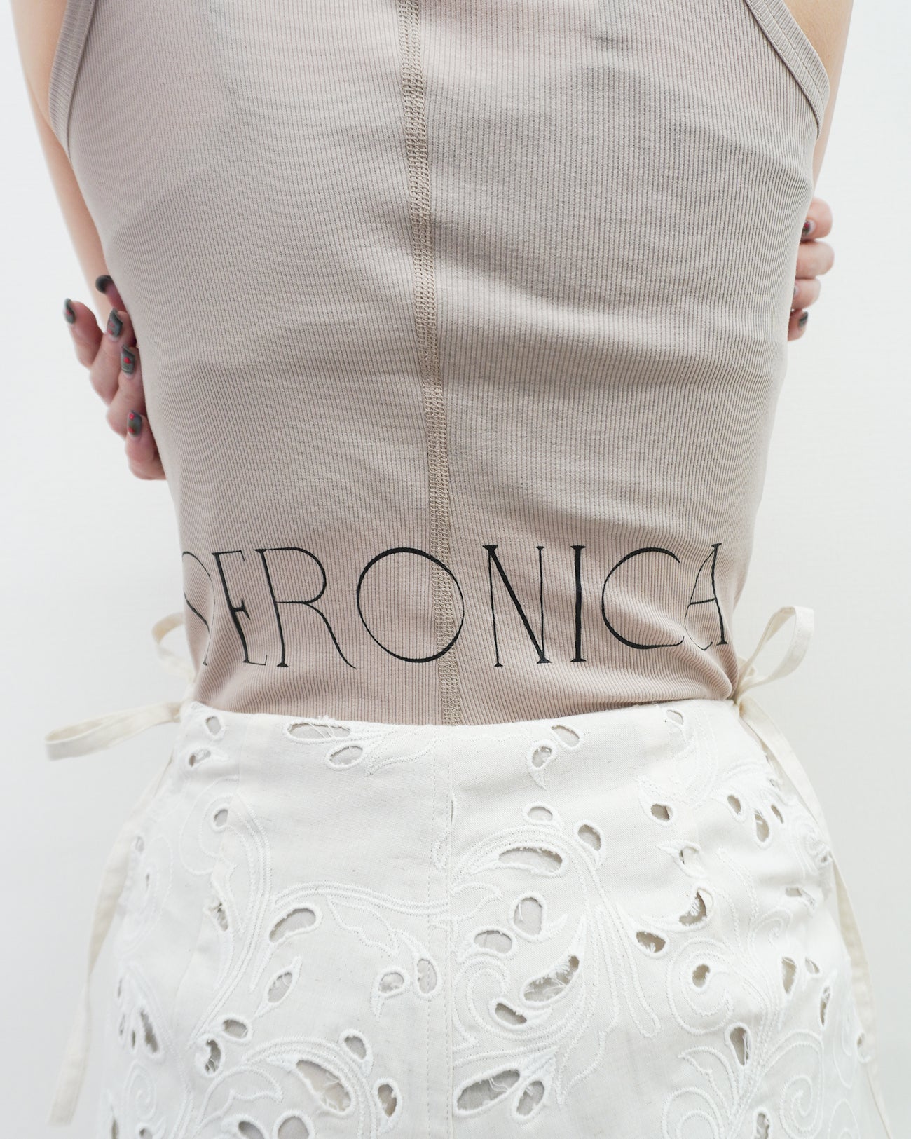 american sleeve print tee